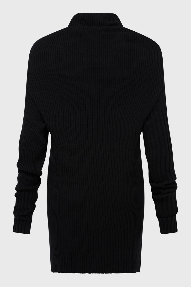 SIDE B DRAPED NECK PULLOVER