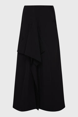 B DRAPED HIGH-WAIST SKIRT