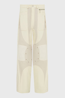 TECHNICAL FABRIC CARGO PANTS OFF WHITE