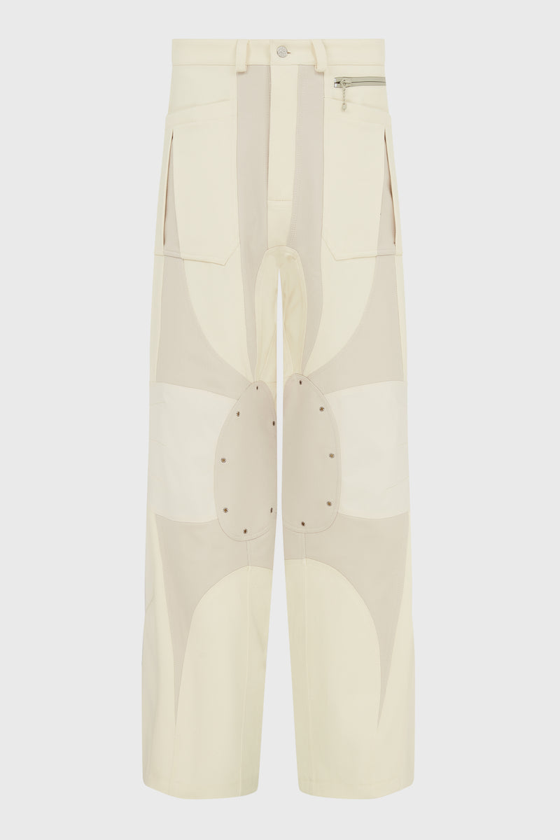 TECHNICAL FABRIC CARGO PANTS OFF WHITE