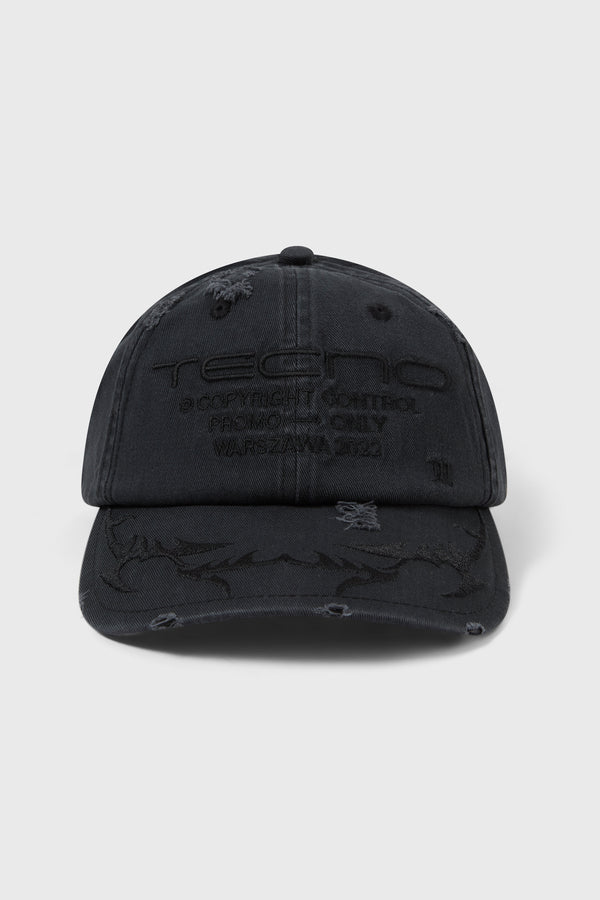 TECNO 2022 CAP WASHED BLACK