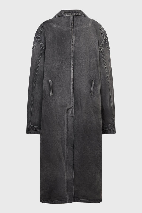 BIO SOLDIER DENIM TRENCH COAT