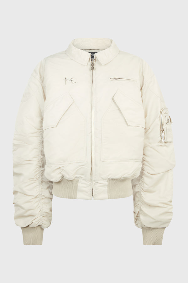 IVORY BOMBER JACKET