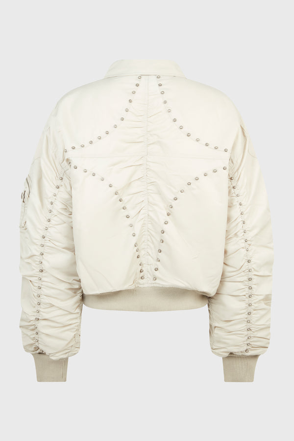 IVORY BOMBER JACKET