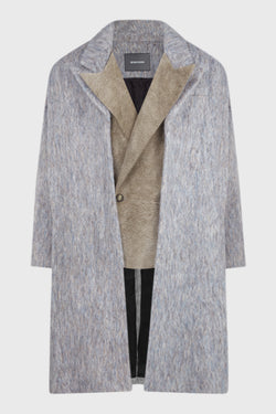 BLUE SHEEPSKIN COAT