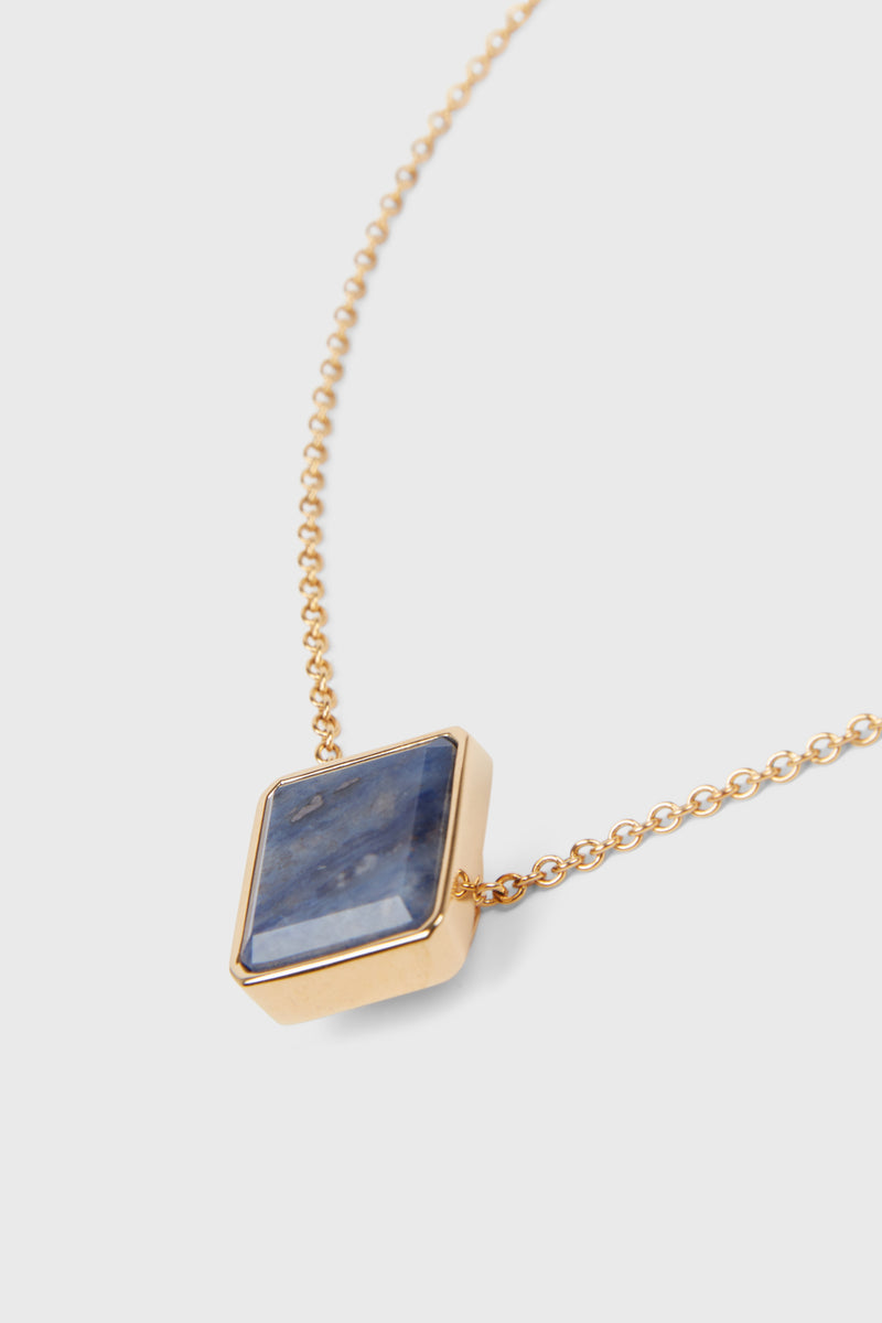 BLUE SQUARE PENDANT