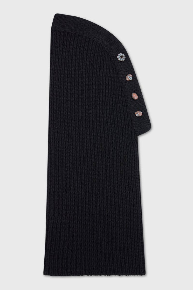 WOOL SNOOD BLACK