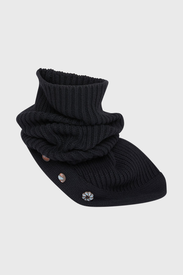 WOOL SNOOD BLACK