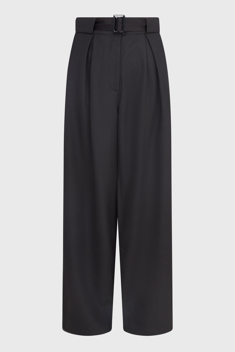 LARGE SMOKING TROUSERS WITH BOX PLEATS