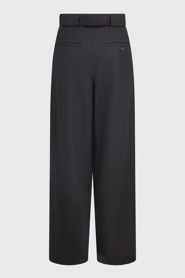 LARGE SMOKING TROUSERS WITH BOX PLEATS