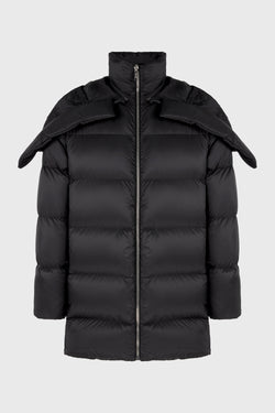 HOODED CYCLOPIC COAT BLACK