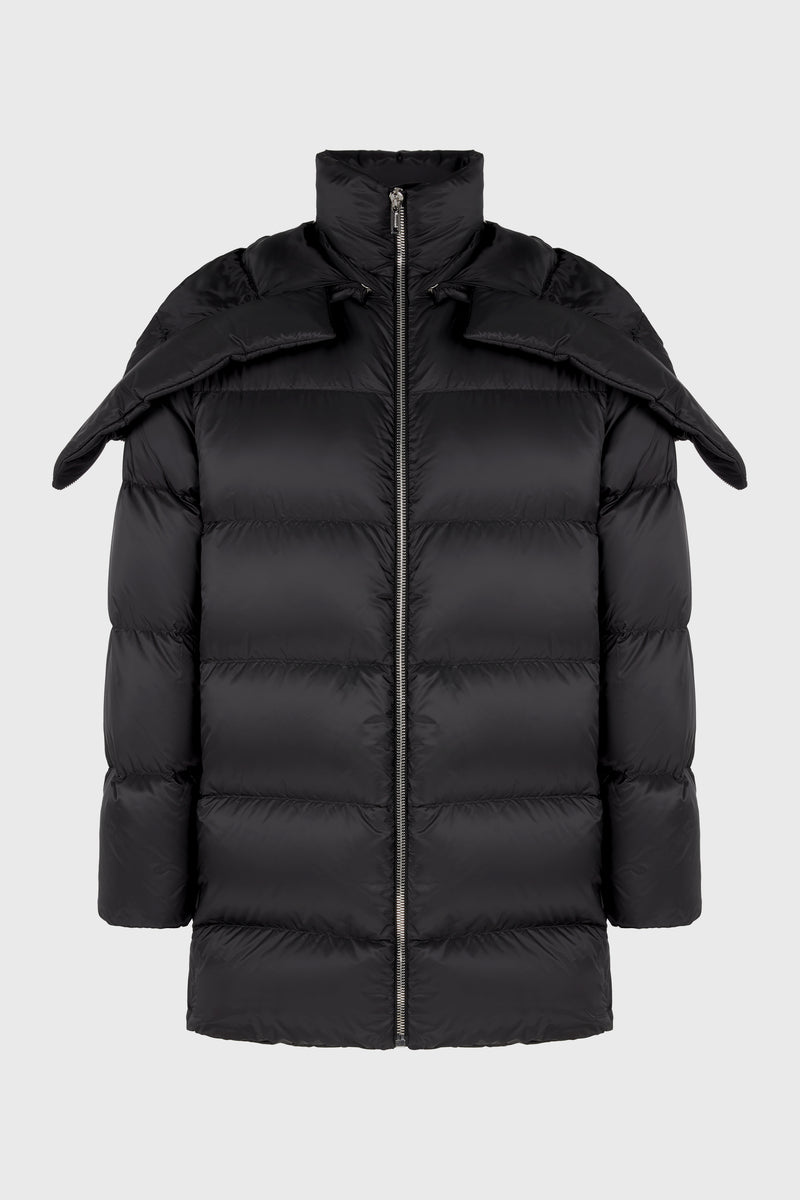 HOODED CYCLOPIC COAT BLACK