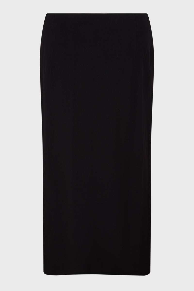 L TUCK DETAIL SLIM SKIRT