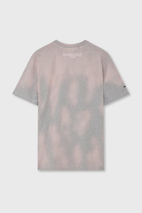 HELL T-SHIRT GREY PINK SUNFADING