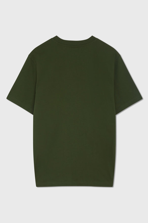 CARIBBEAN WRINKLE T- SHIRT SEAWEED GREEN