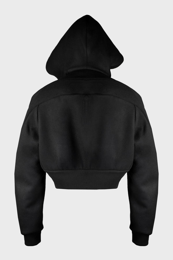 CROPPED HOODED FLIGHT BLACK