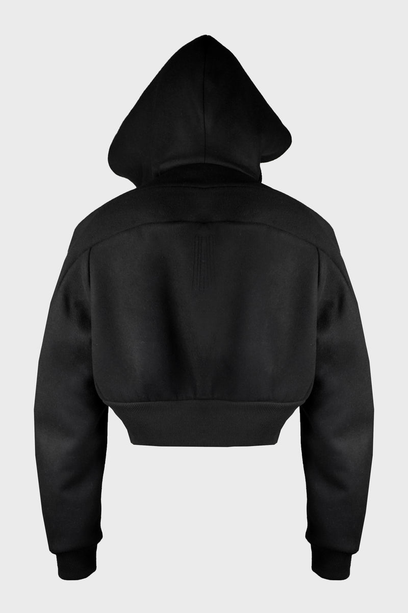 CROPPED HOODED FLIGHT BLACK