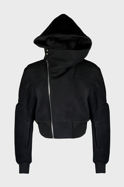 CROPPED HOODED FLIGHT BLACK