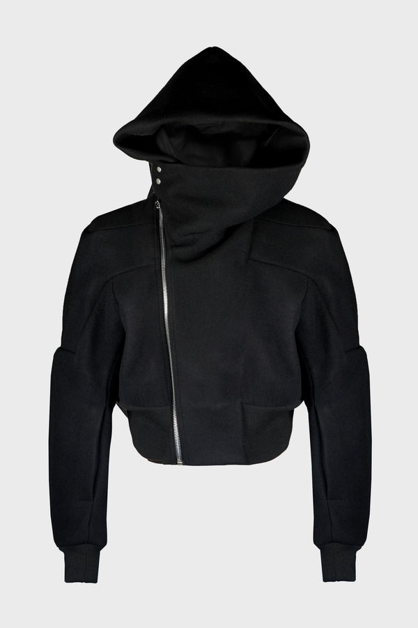 CROPPED HOODED FLIGHT BLACK