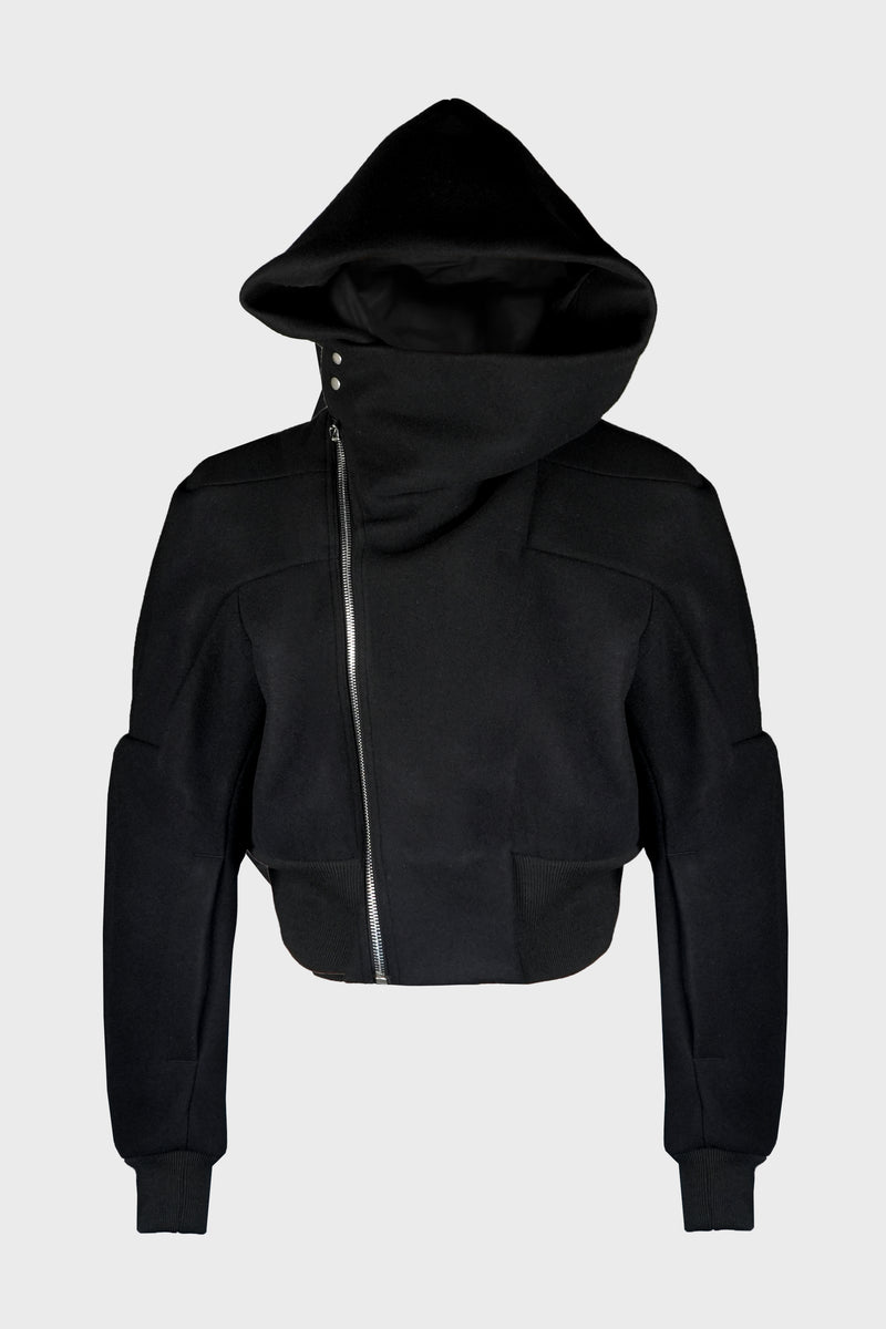 CROPPED HOODED FLIGHT BLACK