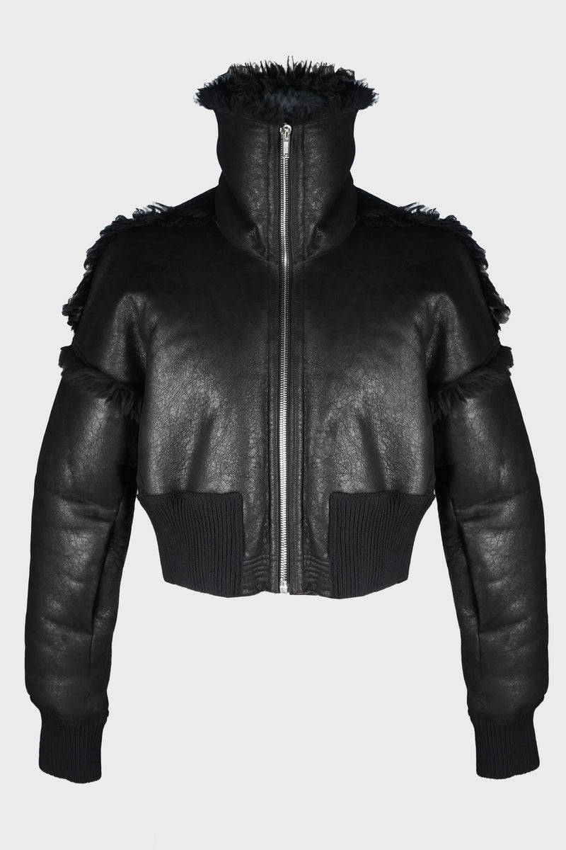 FLIGHT JKT CROPPED BLACK MENS