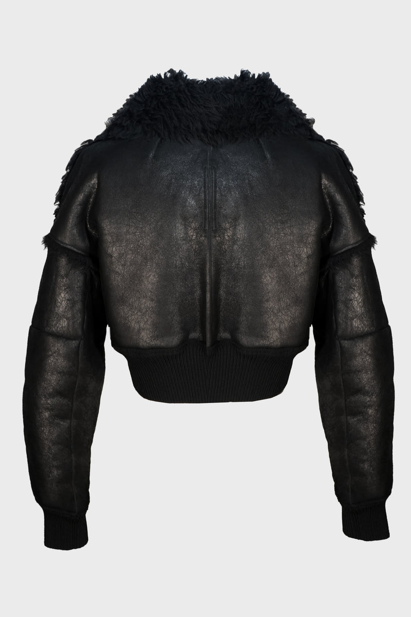 FLIGHT JKT CROPPED BLACK MENS