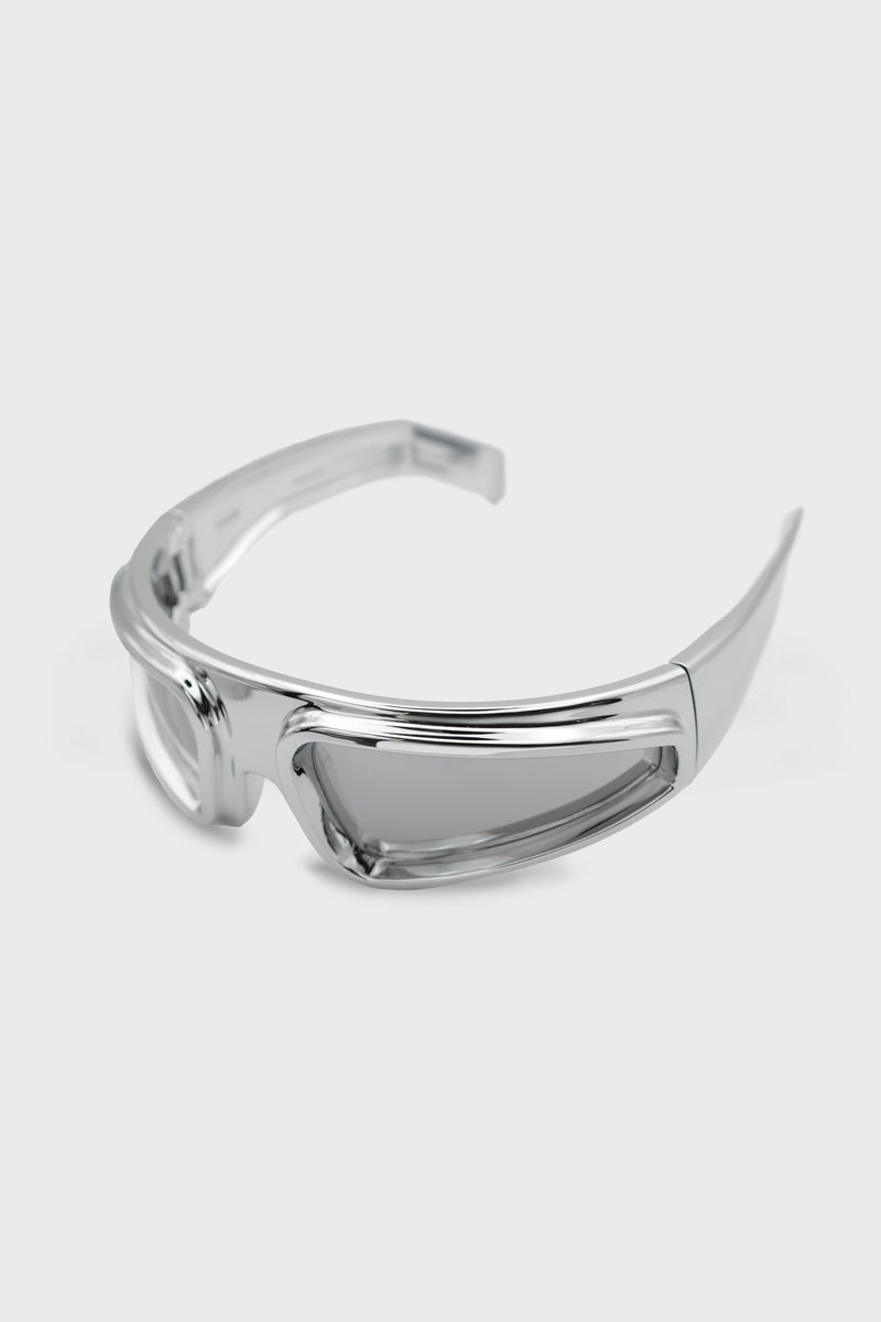 SUNGLASSES RYDER SILVER TEMPLE/SILVER LENS