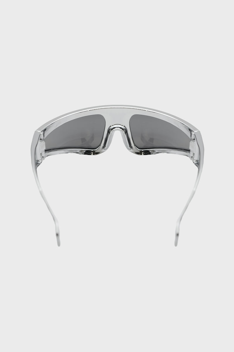 SUNGLASSES RYDER SILVER TEMPLE/SILVER LENS