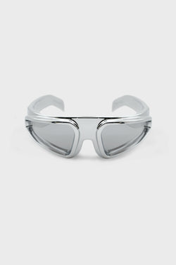 SUNGLASSES RYDER SILVER TEMPLE/SILVER LENS