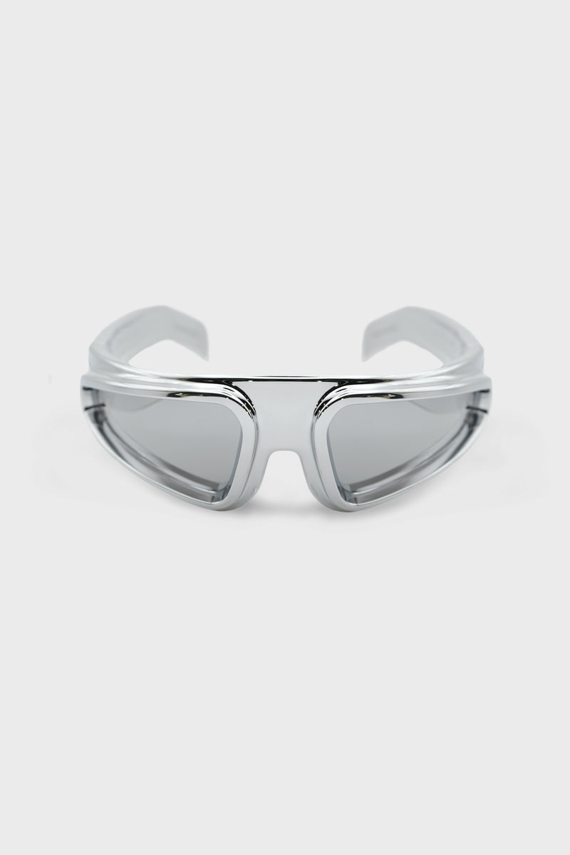 SUNGLASSES RYDER SILVER TEMPLE/SILVER LENS