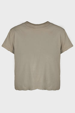 CROPPED SMALL LEVEL T DIRTY PEARL