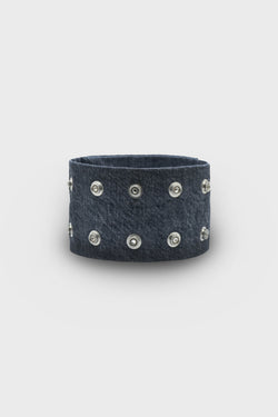 STROBE NECK BAND WASHED GREY