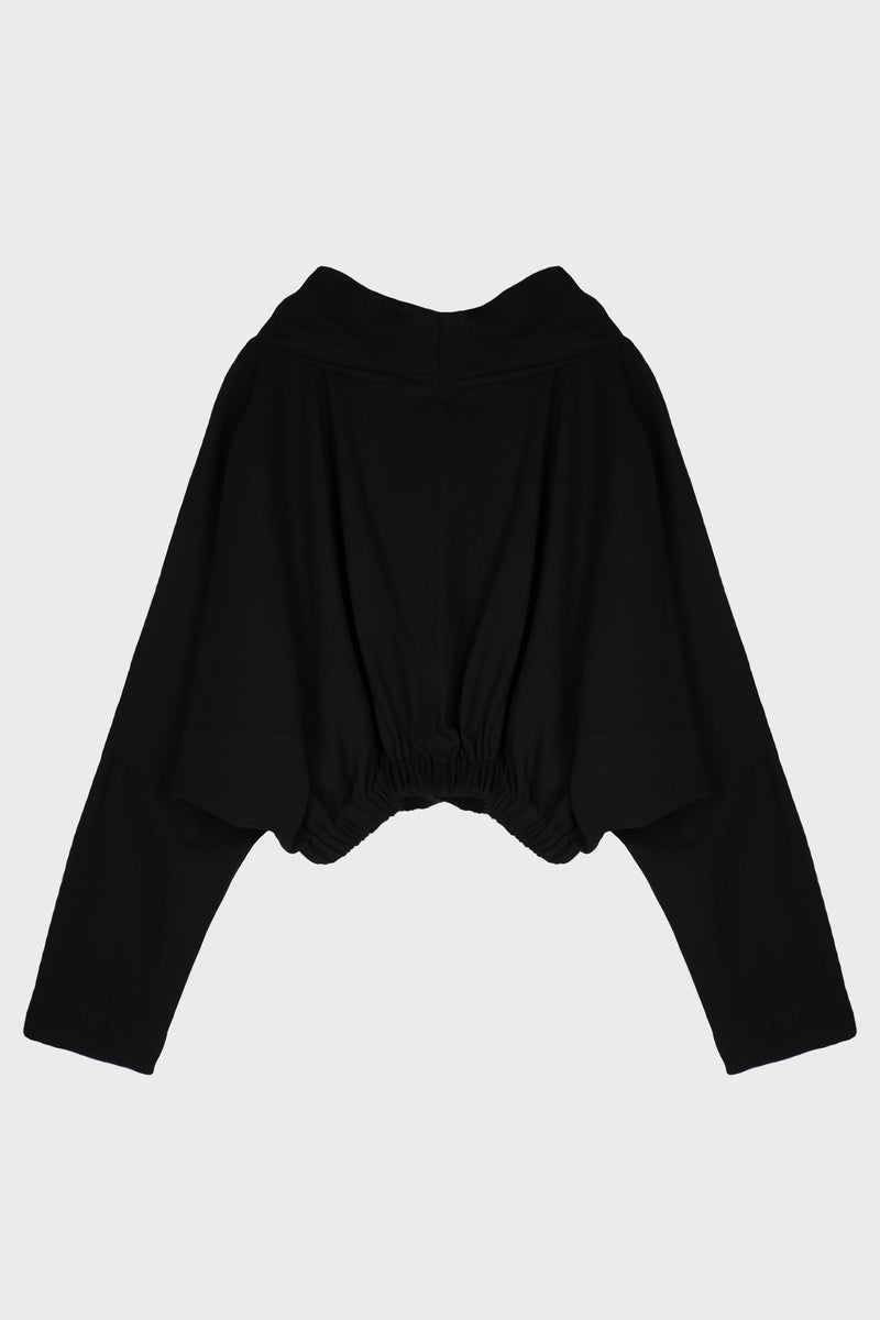 CROPPED HOODED TUNIC WA