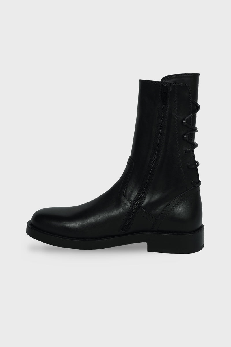 HEIKO LACED BACK ANKLE BOOTS