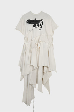 GUUSTA LONG HIGH COMFORT DECONSTRUCTED DRESS
