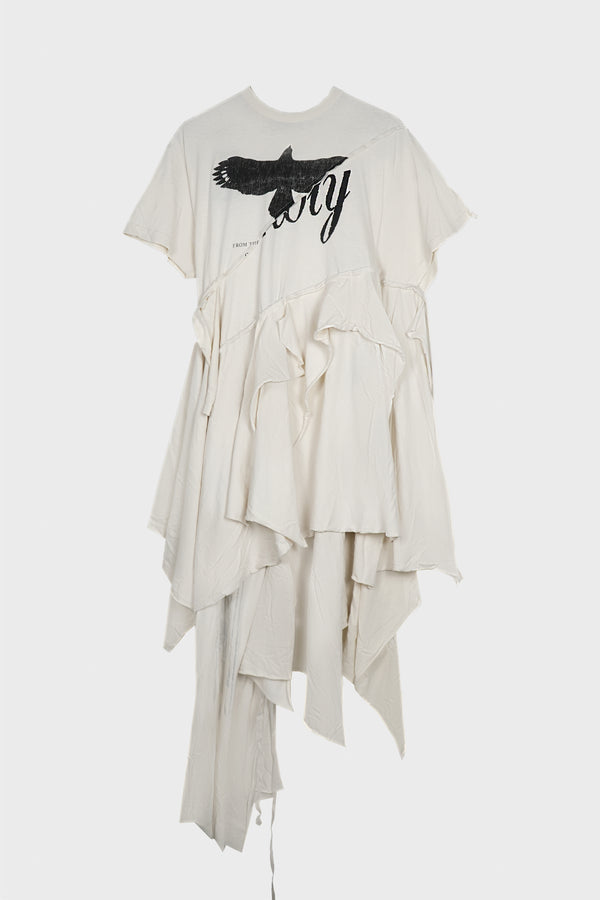 GUUSTA LONG HIGH COMFORT DECONSTRUCTED DRESS