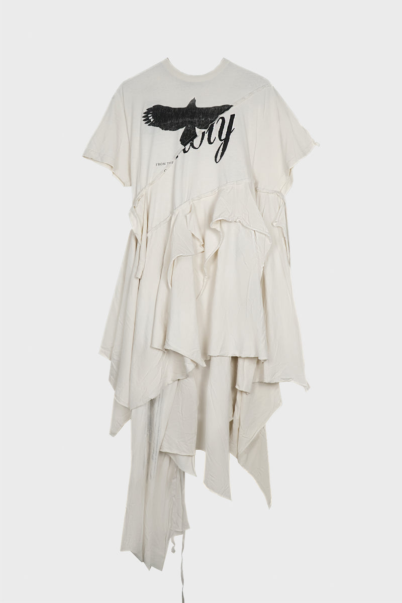 GUUSTA LONG HIGH COMFORT DECONSTRUCTED DRESS