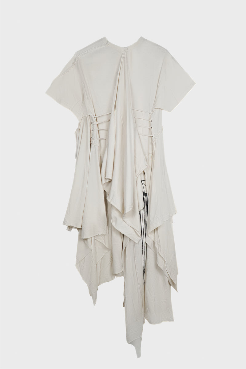 GUUSTA LONG HIGH COMFORT DECONSTRUCTED DRESS