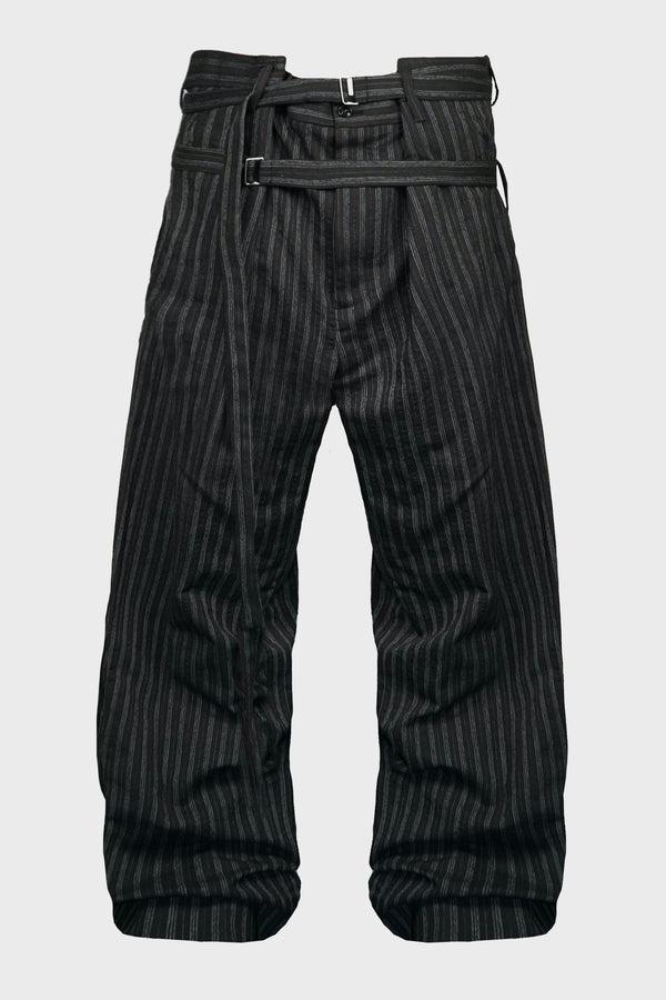 WOUBRECHT HIGH COMFORT DOUBLE BELTED TROUSERS