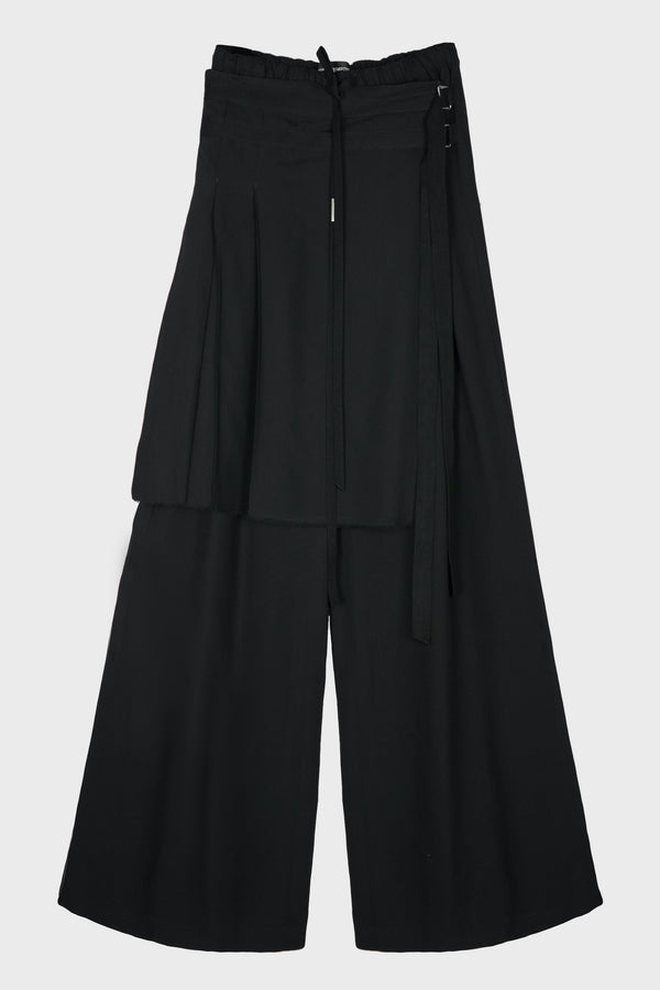 ERKE COMFORT LOUNGE PANTS WITH BELTED APRON