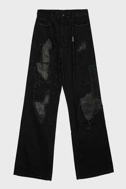 MODEST 5-POCKETS RELAXED BOOTCUT TROUSERS