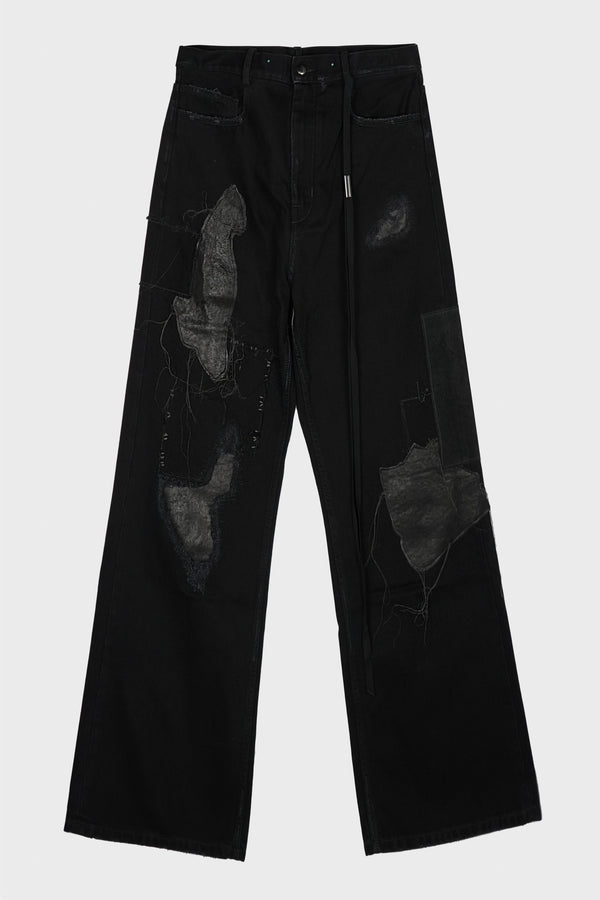 MODEST 5-POCKETS RELAXED BOOTCUT TROUSERS