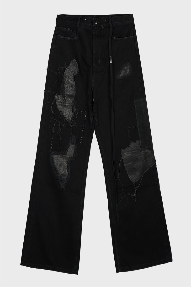 MODEST 5-POCKETS RELAXED BOOTCUT TROUSERS