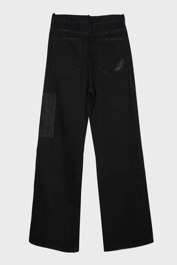 MODEST 5-POCKETS RELAXED BOOTCUT TROUSERS