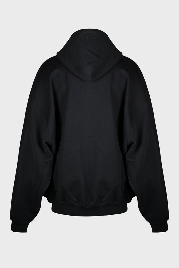 LOGO OVERSIZED ZIP-UP HOODIE