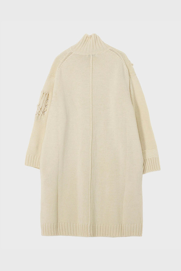 MACRAME D CARDIGAN OFF WHITE