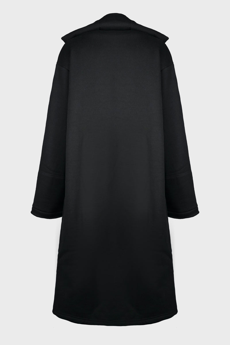 PADDED LONG DESIGNED COLLAR COAT