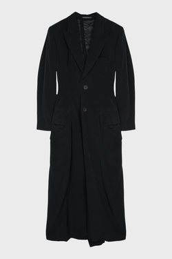 BACK LACE UP LONG COAT