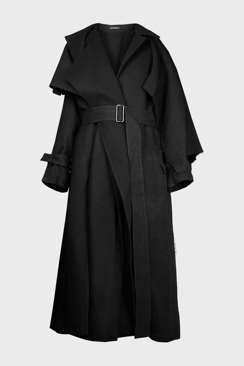L DRAPED COAT