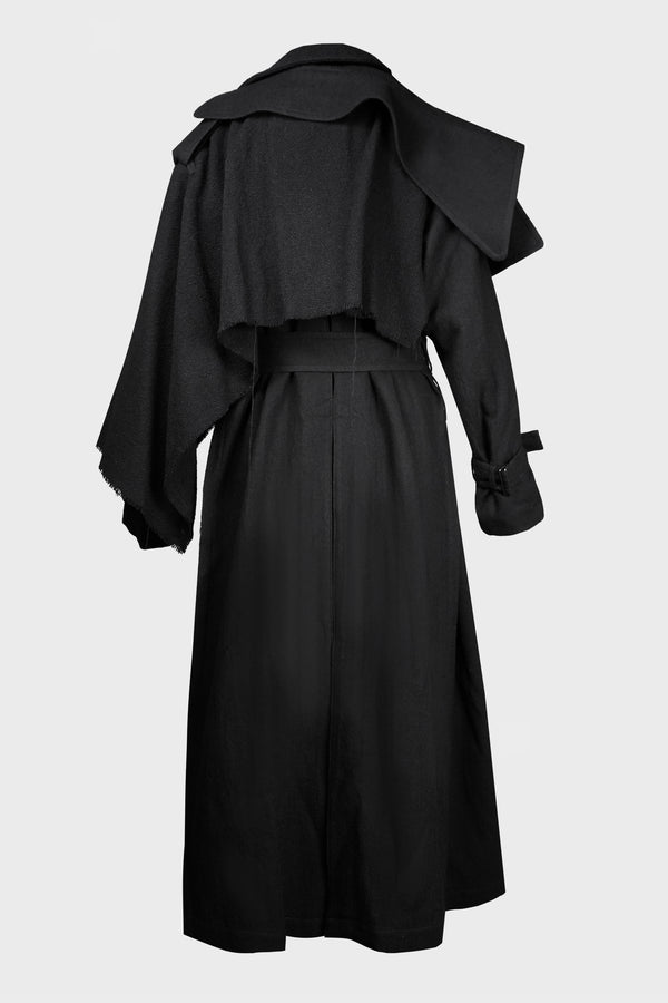 L DRAPED COAT